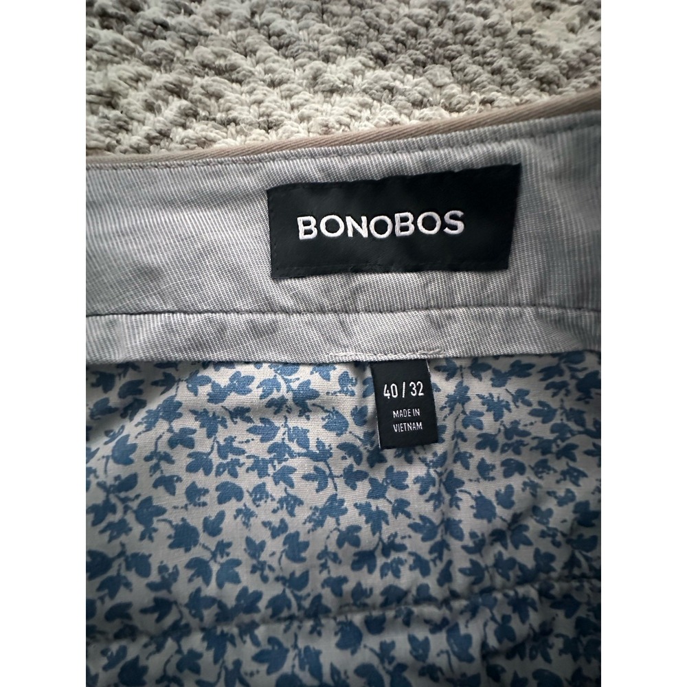 Bonobos Lightweight Weekday Khaki Chino Pants Mens 40 X 32 Straight Fit - Picture 3 of 6